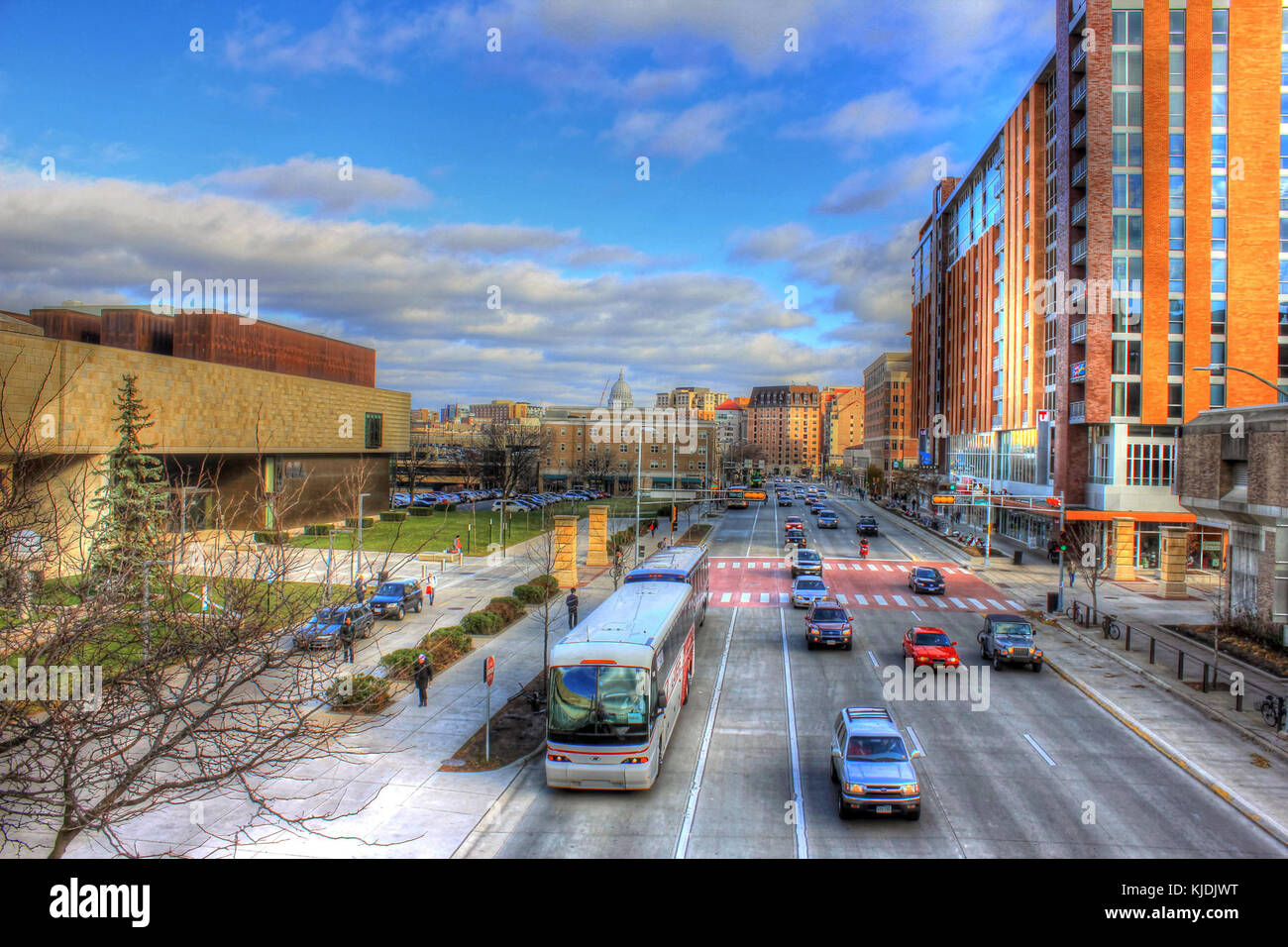 Gfp Wisconsin Madison Brücke andere Weise Stockfoto