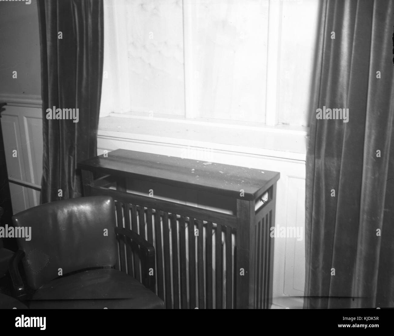 1949 verbarrikadierten Fenster 2 Stockfoto