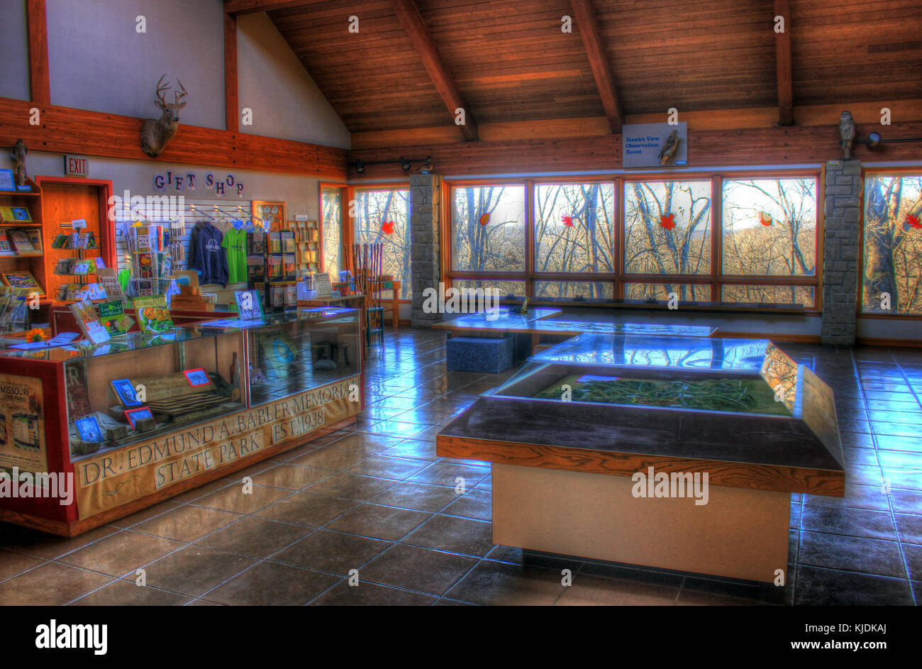 Gfp Zimmer der Besucher Zentrum Stockfoto