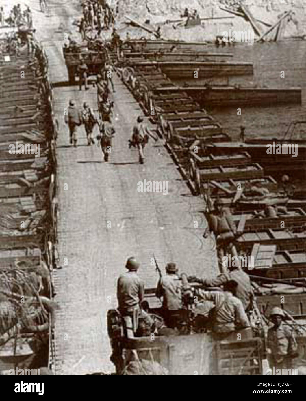 Brücke Oktober Krieg 1973 Stockfoto