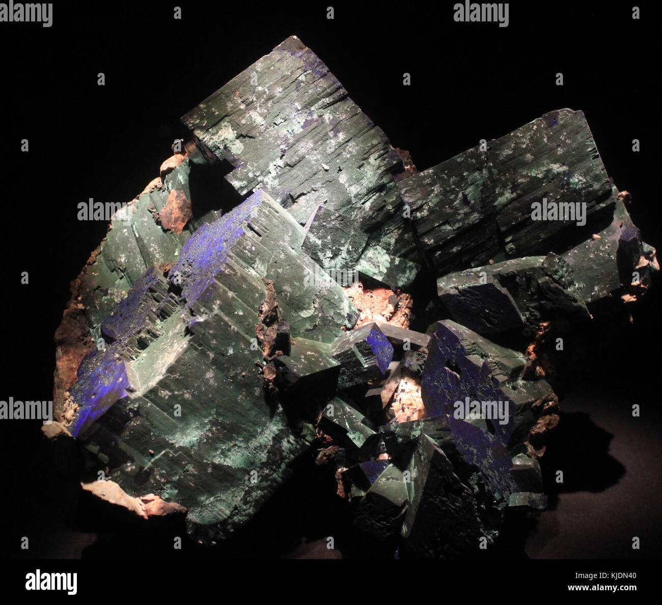 Gfp azurit Malachit Stockfoto