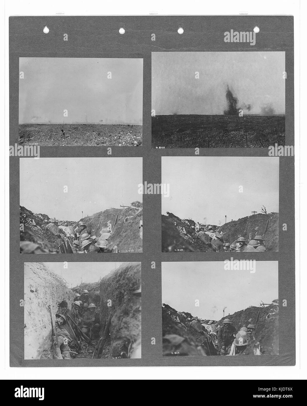 Die offiziellen Kriegsfotos Kanadas dokumentieren die wichtigsten Momente und militärischen Aktionen während der Kriege. Stockfoto