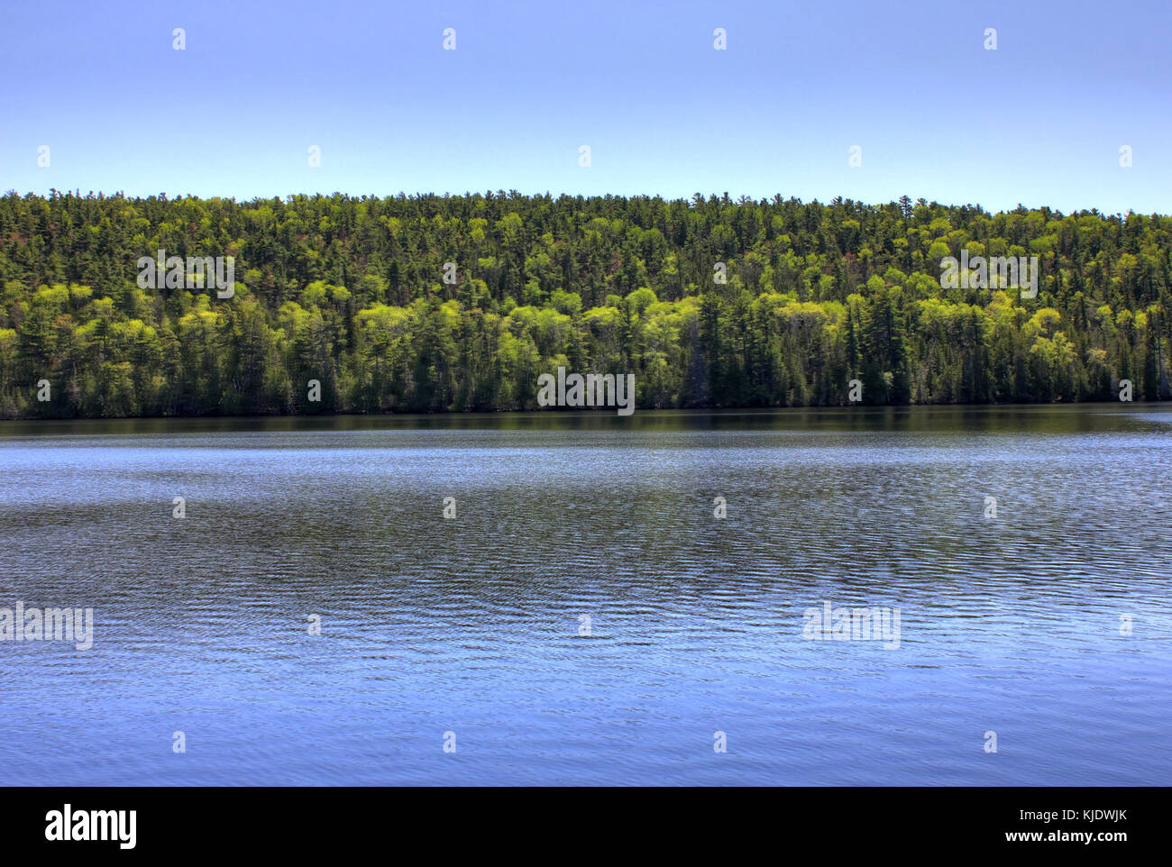 Gfp Michigan fort Wilkens State Park über den See Stockfoto
