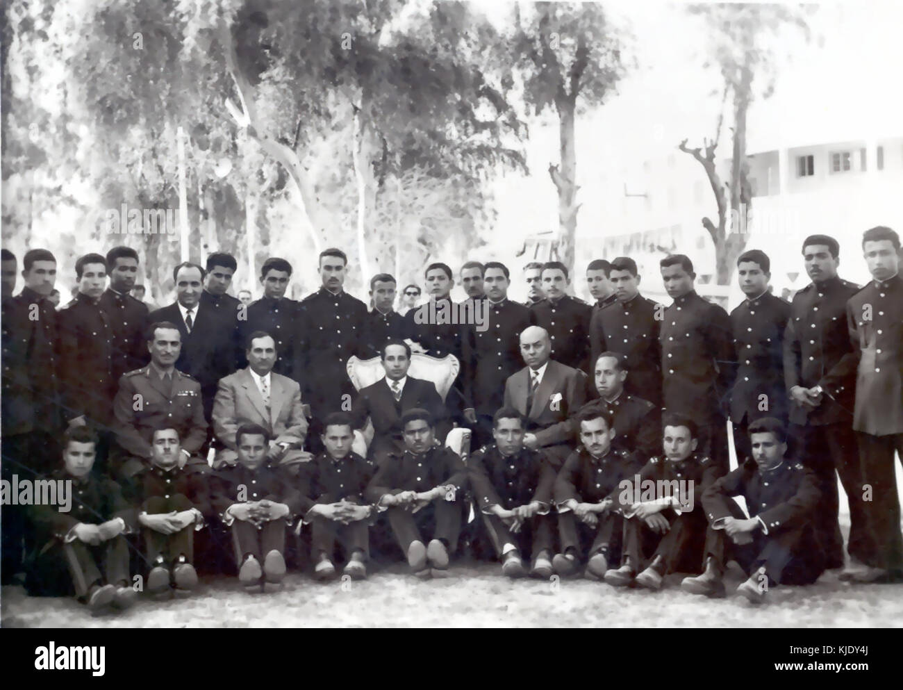 König Faisal II und Ali Jerbi Stockfoto