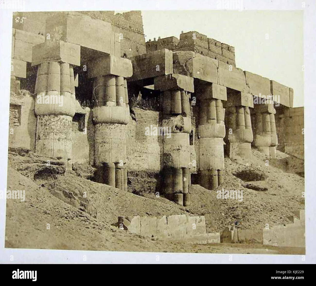 Luxor Tempel alte Foto Stockfoto