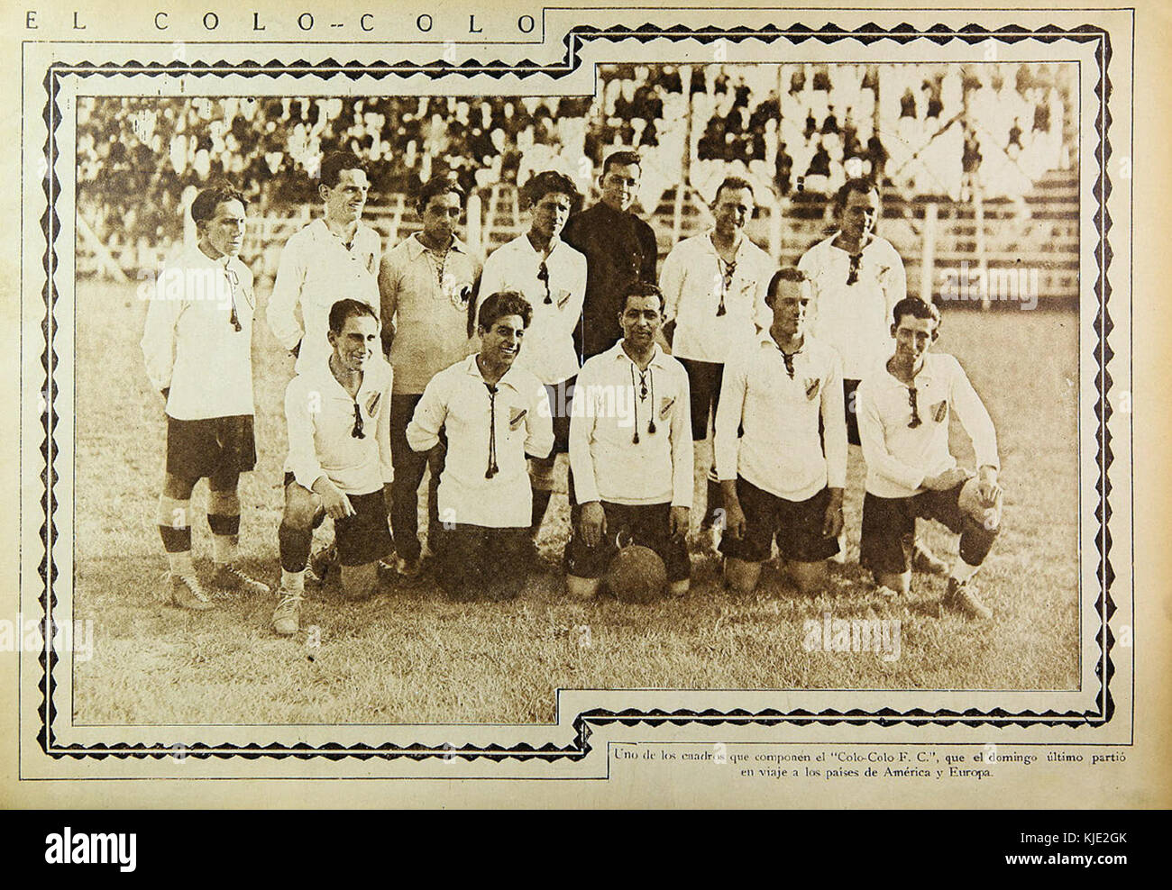 Colo Colo ein Europa (1926) Stockfoto