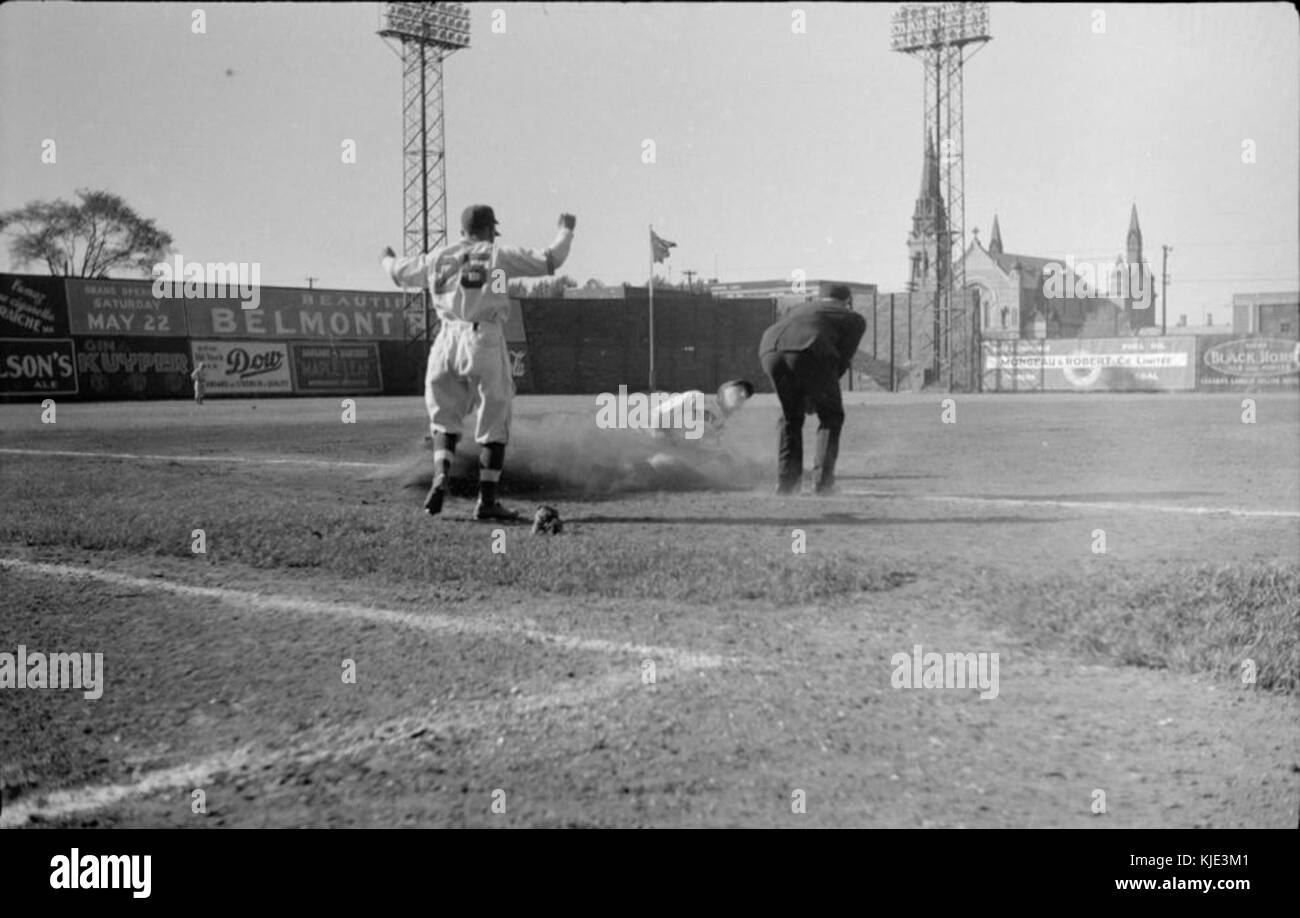 Baseball. Toronto Vs Montreal Royals. Paul Dunlap BNQ P48 S1P 01156 Stockfoto