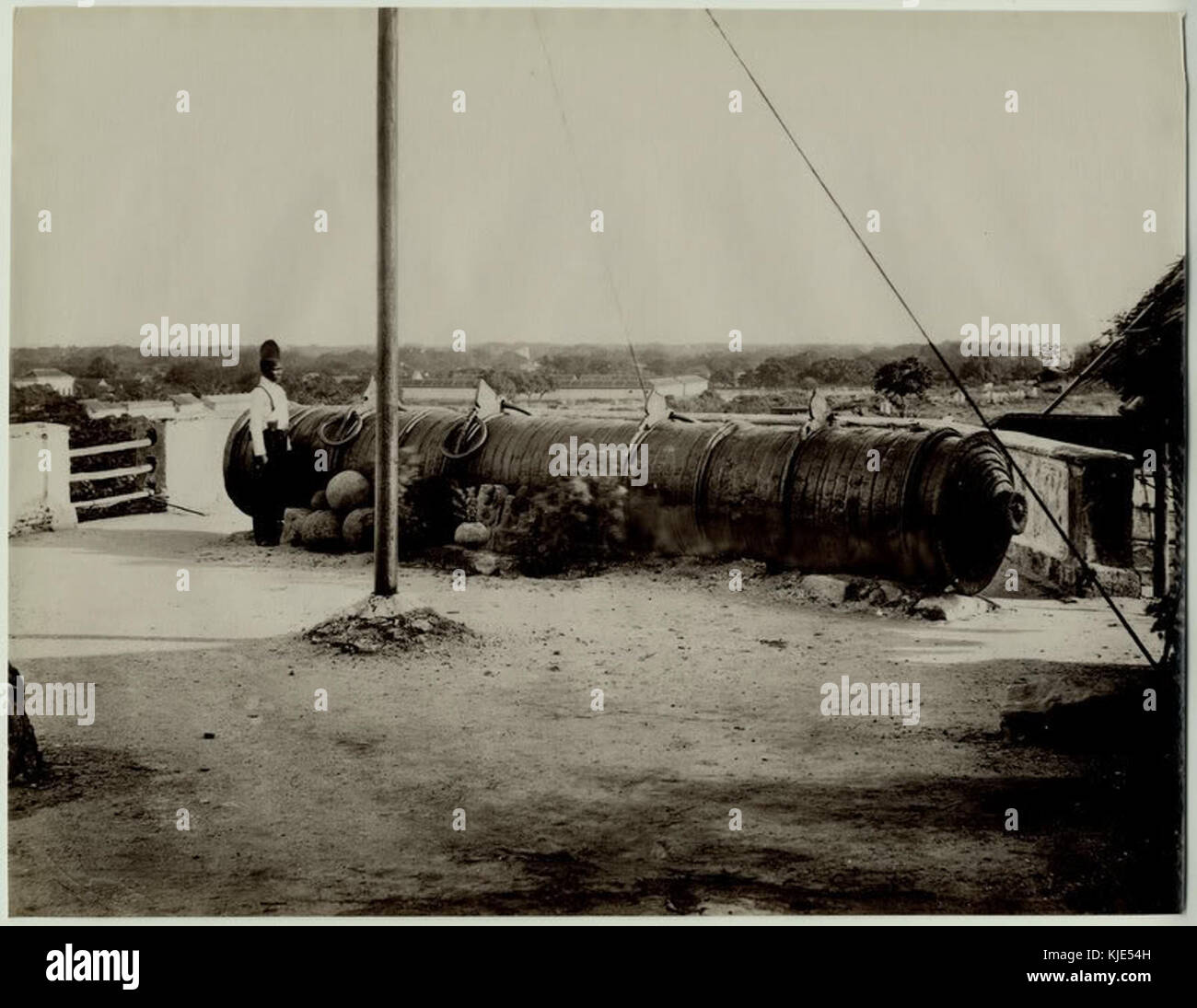 Die Big Gun, Thanjavur in den 1880er Jahren. Stockfoto