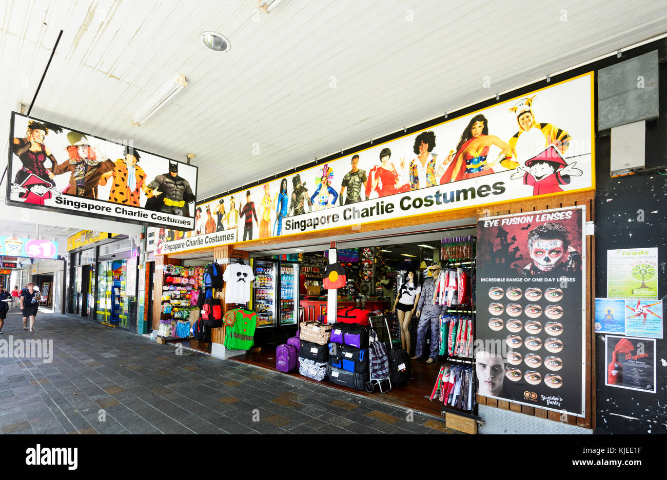 Singapur Charlie Kostüme shop, 31 Schilde Street, Cairns, Far North Queensland, FNQ, QLD, Australien Stockfoto