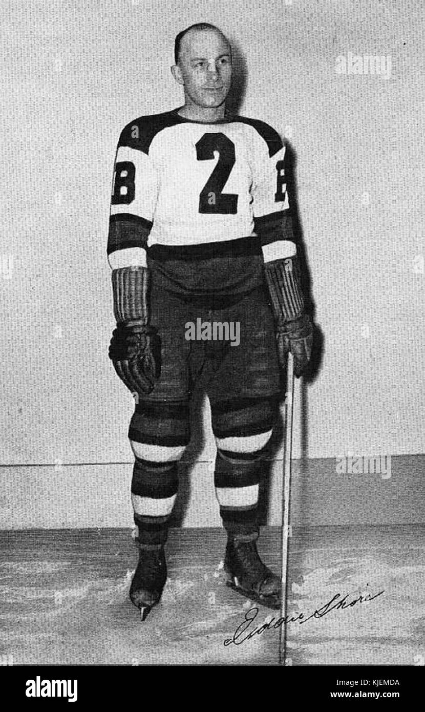 Eddie shore Bruins Stockfoto