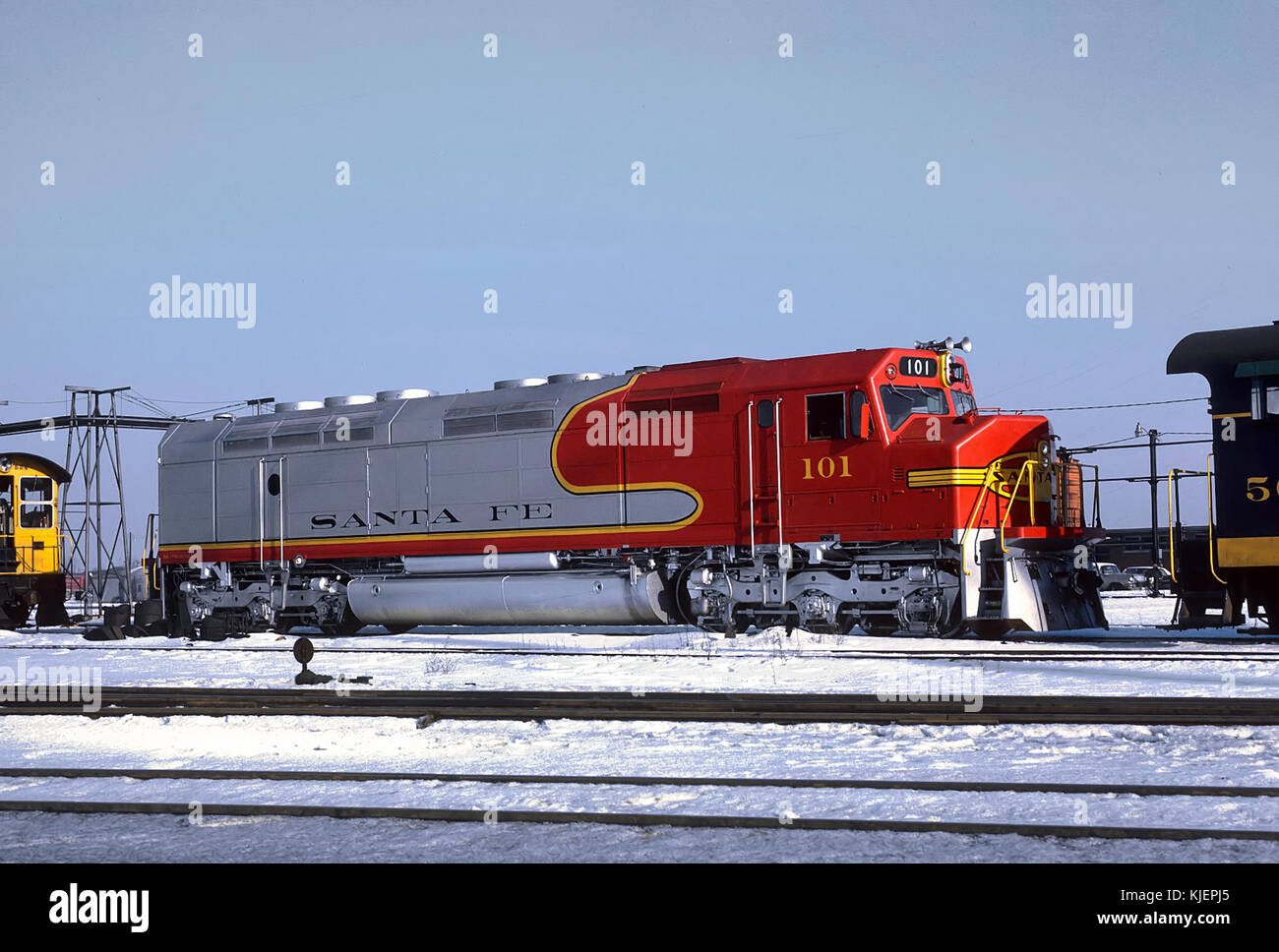 Sfrd 101 (RP 45) Brandneu bei corwith Yard, Chicago, IL am 17. Januar 1968 (22162009119) Stockfoto