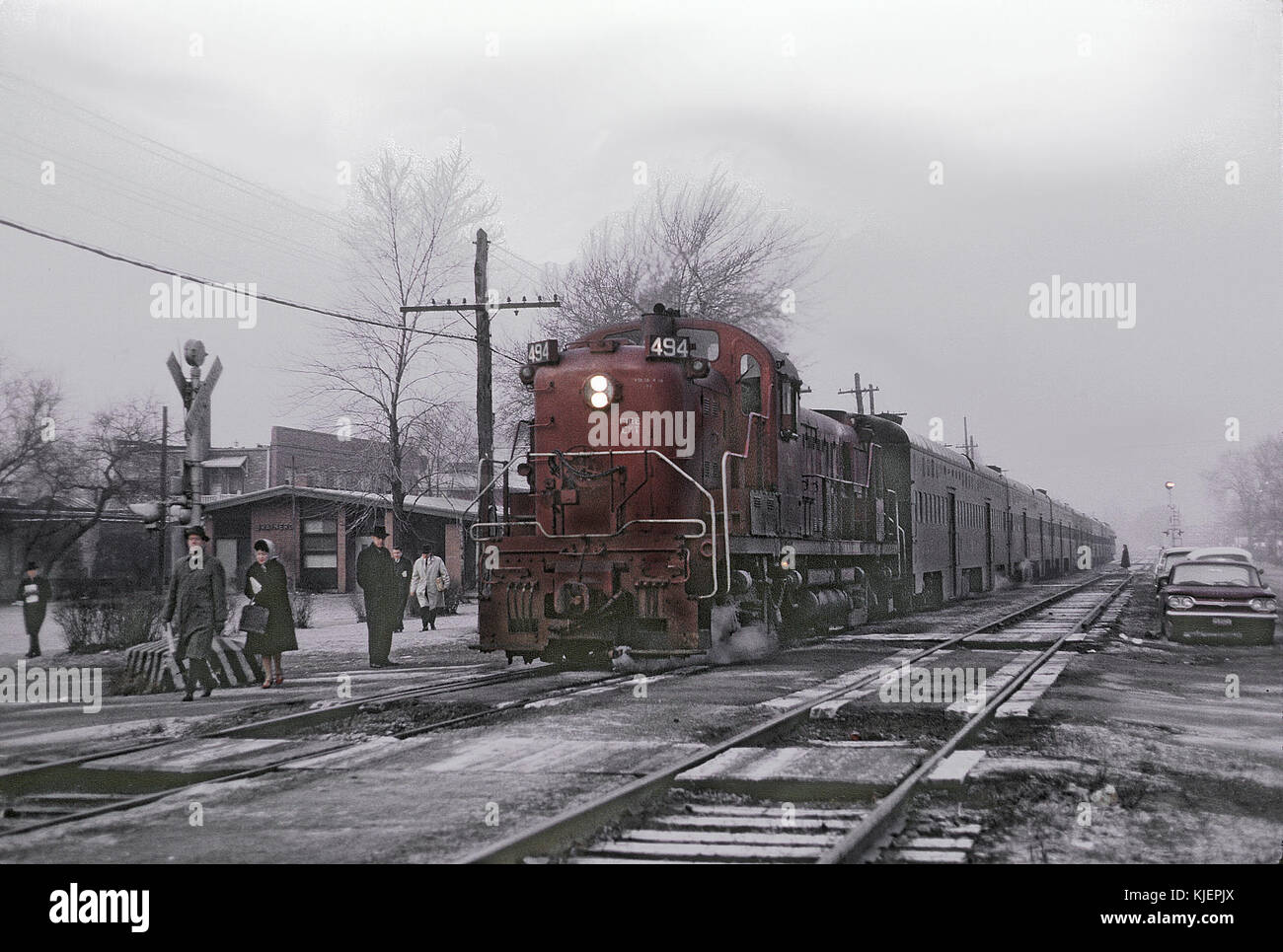 CRIP 494 (RS3) bei Brainerd Staton, Chicago, 31. Dezember 1964 (22405479671) Stockfoto