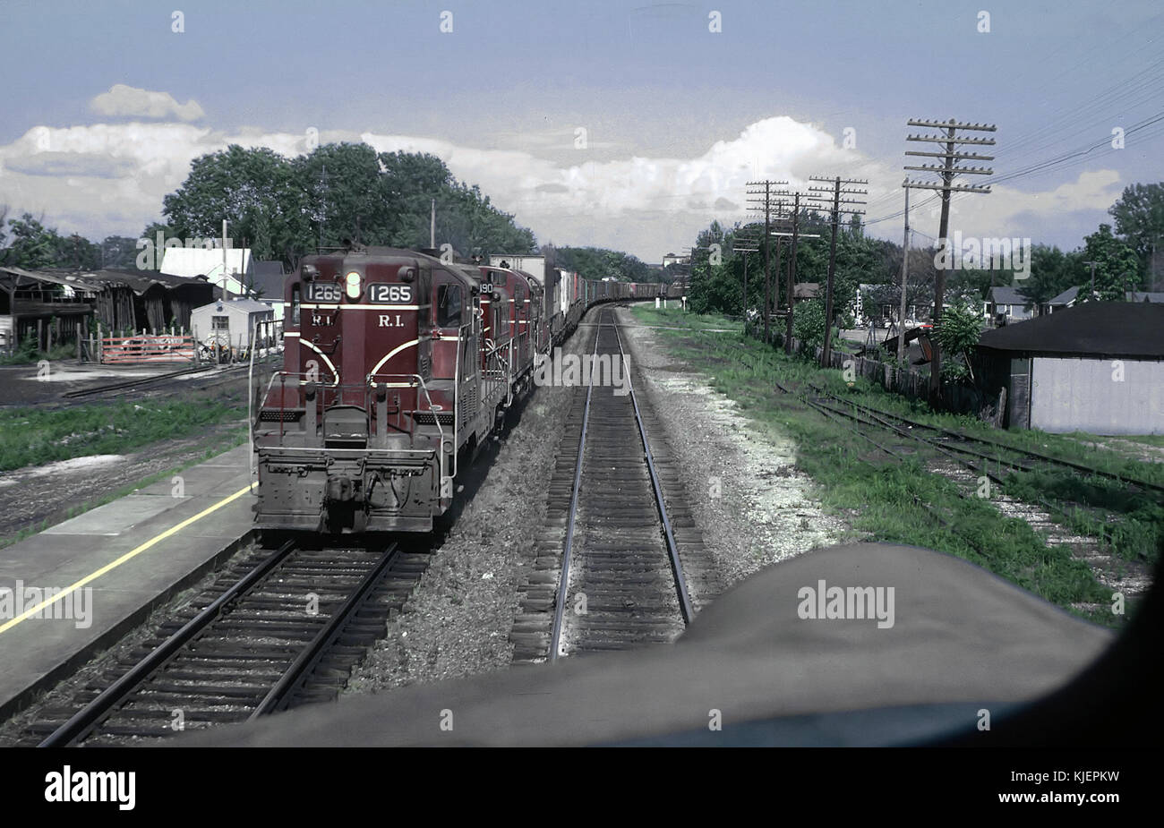 CR&IP-GP7 1265 Ottawa, IL im Juli 1963 (22407693072) Stockfoto