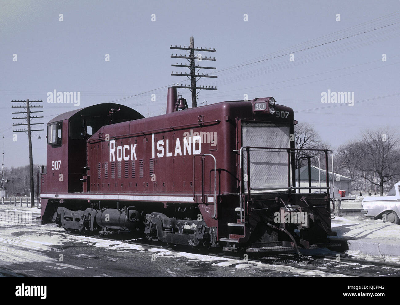 CRIP907 (SW900) bei Seneca, IL am 28. Januar 1967 (21798162974) Stockfoto