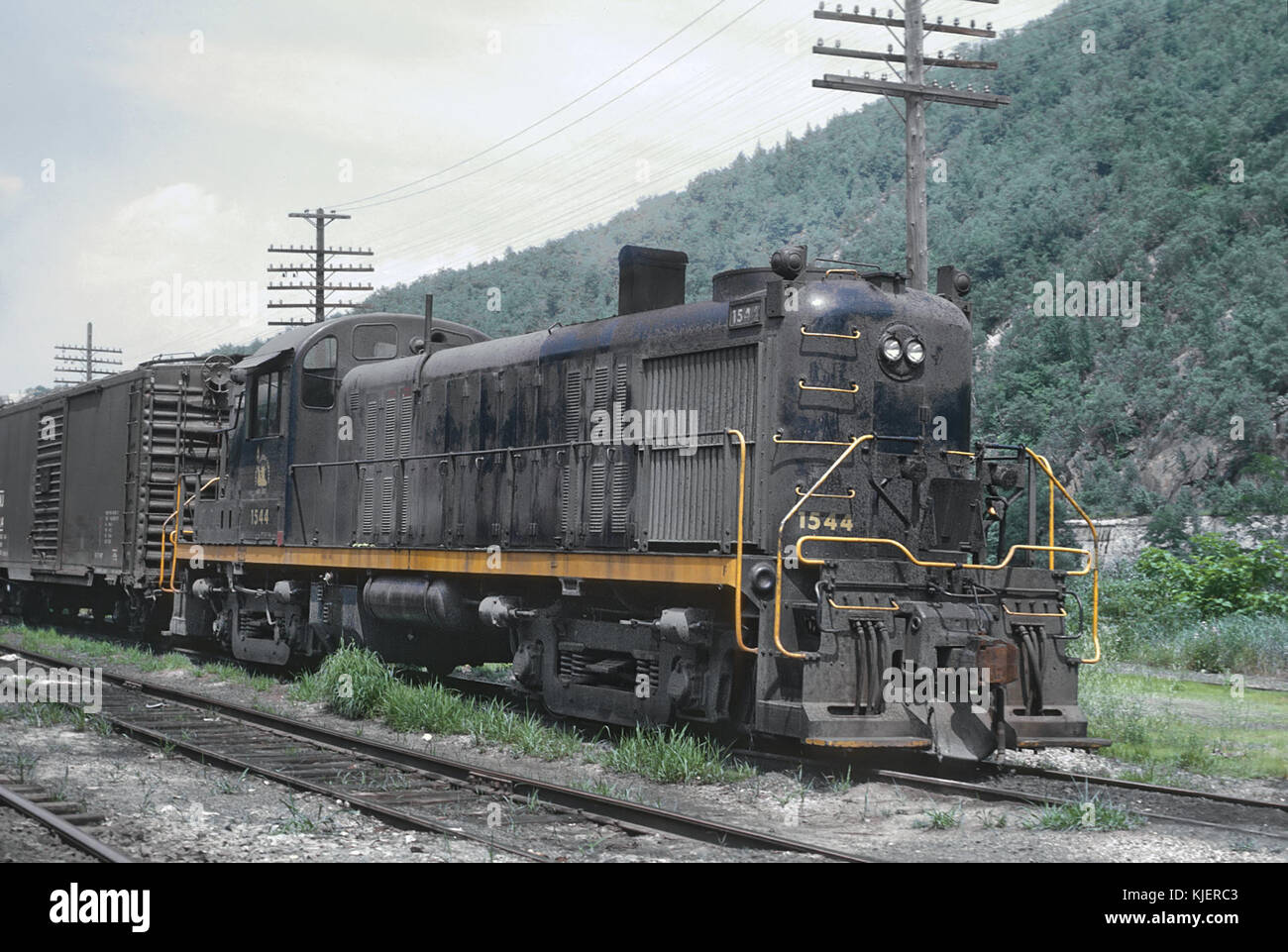 Central New Jersey 1544 (RS3) bei Jim Thrope, PA am 12. Juli 1970 (22340974028) Stockfoto