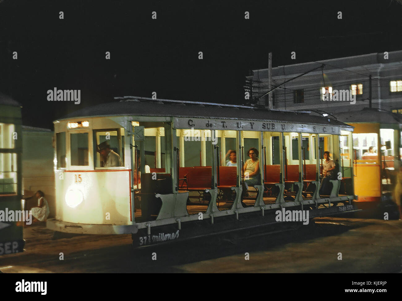 TUS 15 Ein offener Wagen am Startpunkt in der Nähe von N de M-Station in Veracruz, Ver., Mexiko am 11 September, 1966 (22064069603) Stockfoto