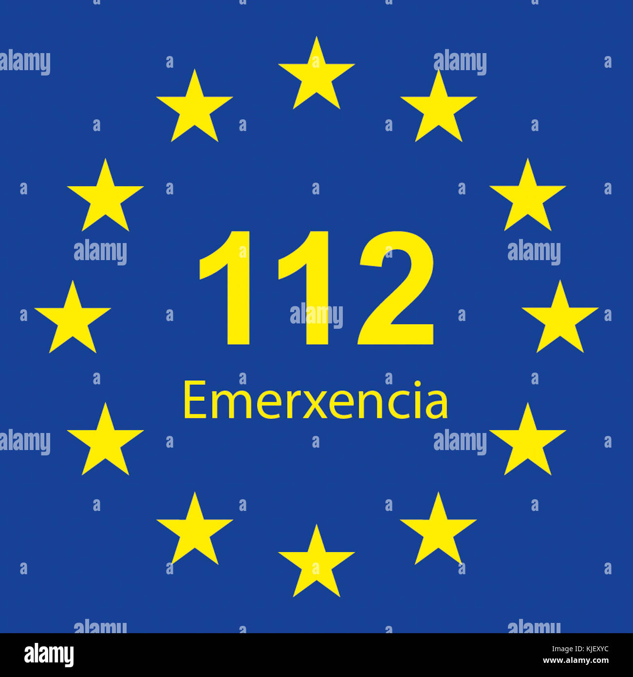 112 ES GALICISCH CMYK 150x150 Stockfoto