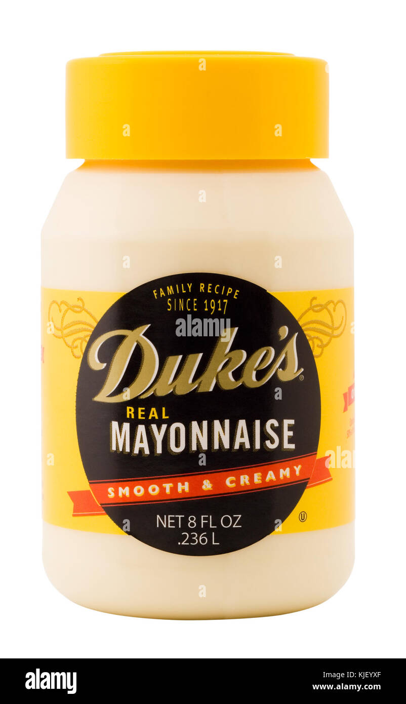 8 oz Duke's Mayo Stockfoto