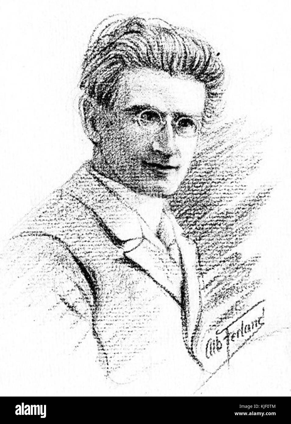 Dieses Porträt zeigt Germain Beaulieu, eine bemerkenswerte Figur in der kanadischen Geschichte, die sein Bild in einer klassischen Pose einfängt, die häufig in kanadischen Porträts des späten 19. Jahrhunderts zu sehen ist. Stockfoto