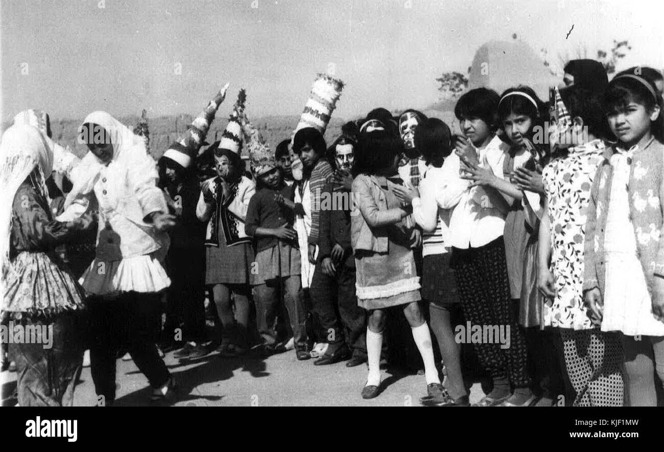 Maskenball von Studenten feiern Kunst & Kultur Nishapur 2 Stockfoto