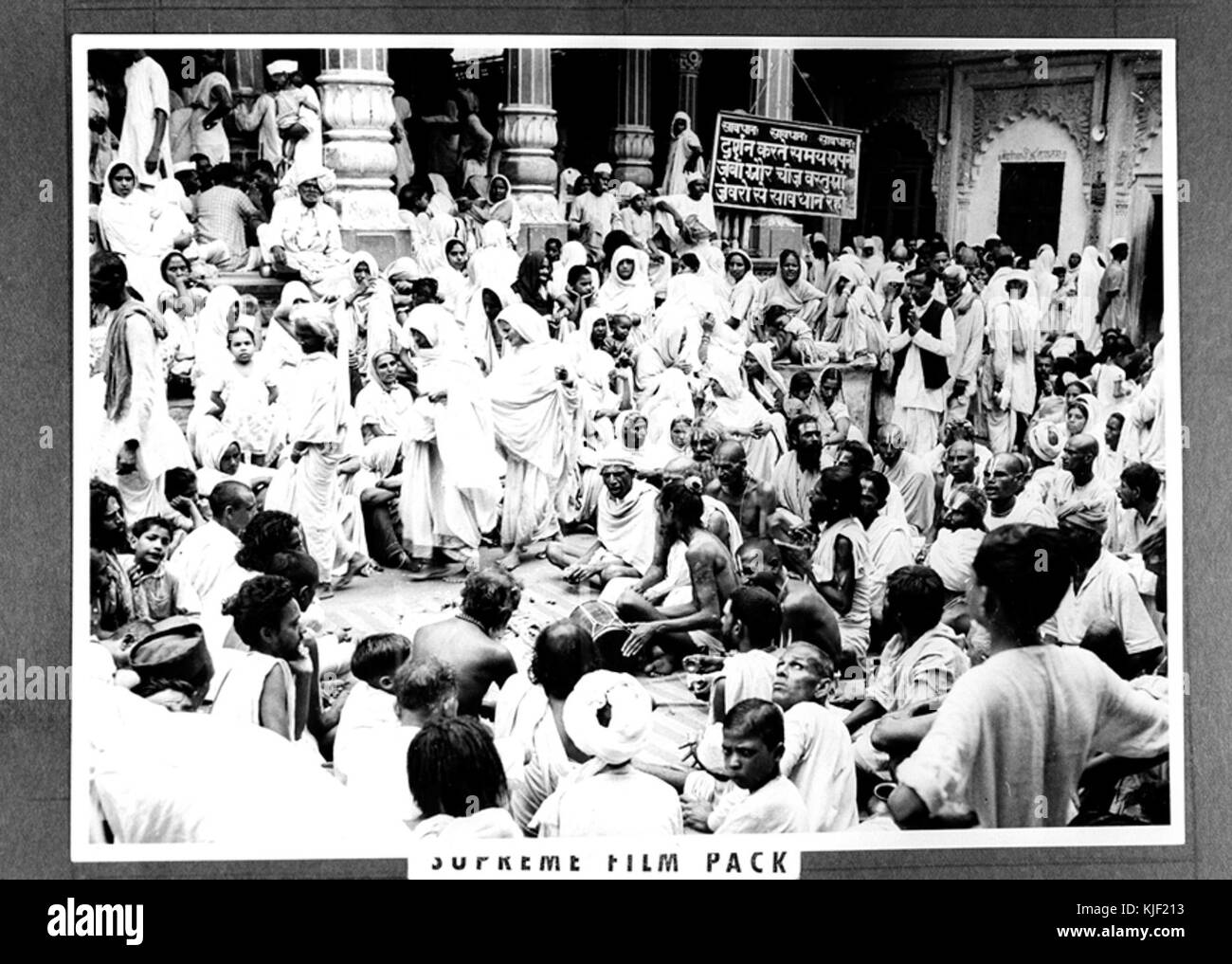 Anhänger am Bügel in Mathura Indien 1949 Stockfoto