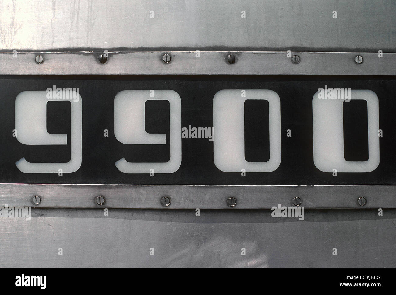 Im Juli 1984 Roger Puta fotografierte die CB&Q's Pioneer Zephyr (dann war es außerhalb von Chicago, Museum für Wissenschaft und Industrie) während der Feier zum 50. Jahrestag der historischen non stop (29047687306) Stockfoto