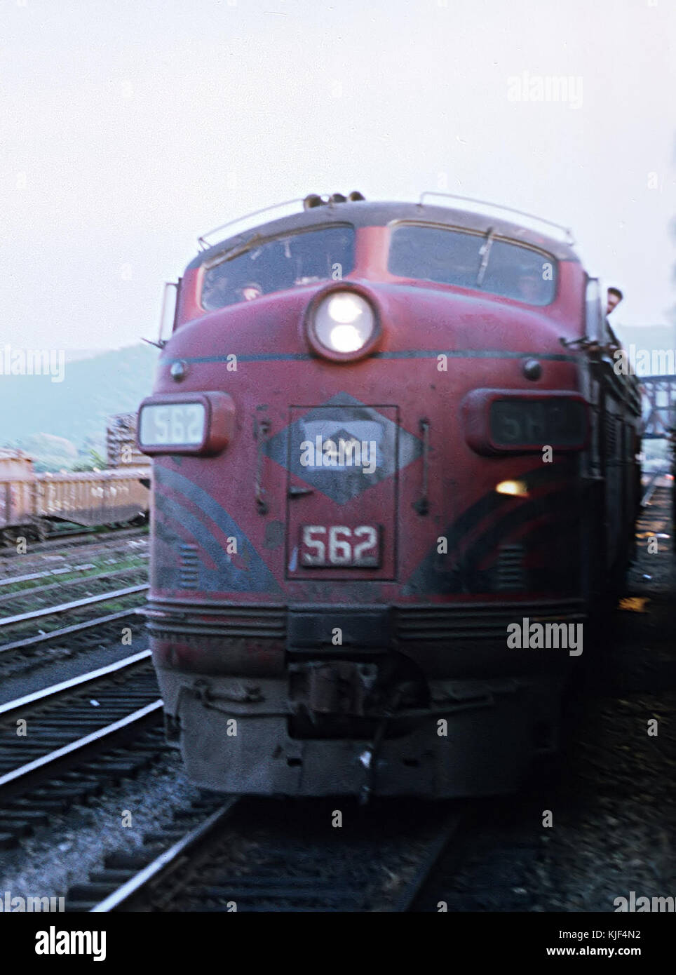 Lehigh Valley F7 A562 an Lehighton, PA am 29. Juni 1969 (25786131730) Stockfoto