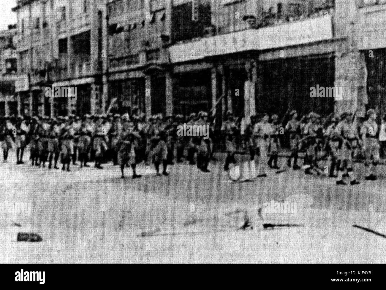 1956 Riot 03. Stockfoto