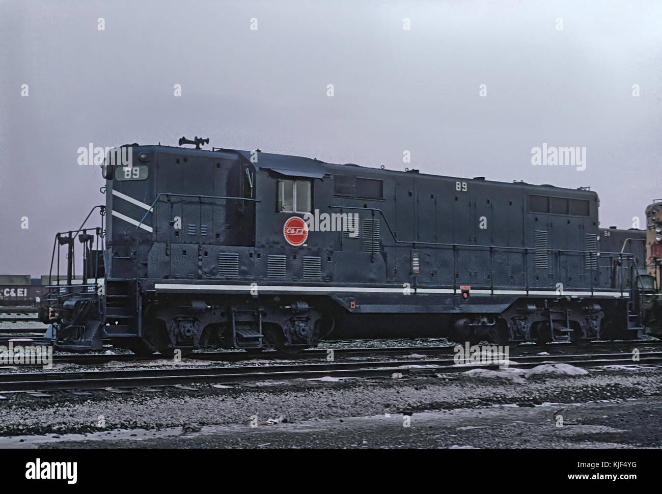 Chicago und Eastern Illinois GP 7 89 im MP Lackierung im Hof, Dolton, IL am 22. Dezember 1969 (25729103132) Stockfoto