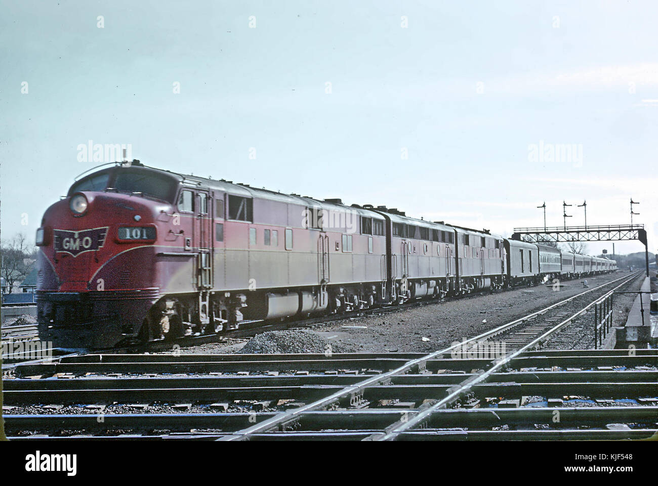 GM&O 101 in Joliet, IL im Februar 1964 (28096416075) Stockfoto