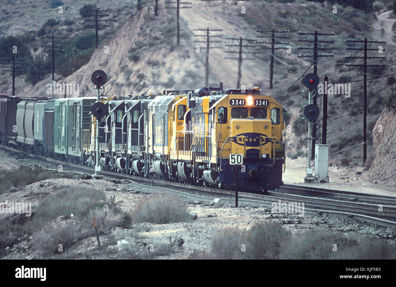 AT&SF 3341 im Februar 1981 (28498539215) Stockfoto