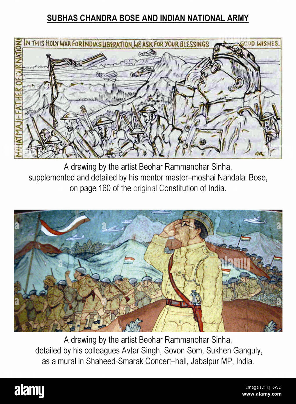 Subhas Chandra Bose INA Stockfoto