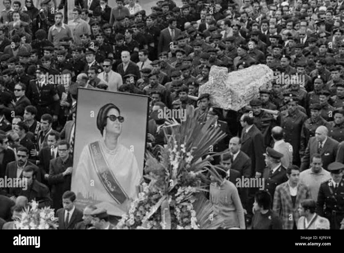Umm Kalthoum Beerdigung Stockfoto