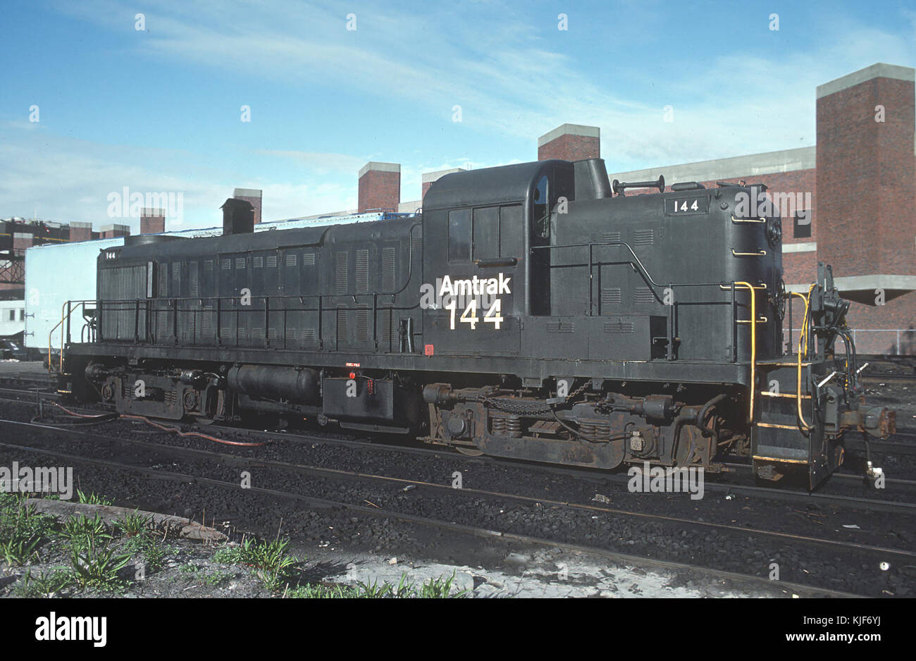 Amtrak RS3 144 in Boston South Station, Mai 1982 Stockfoto