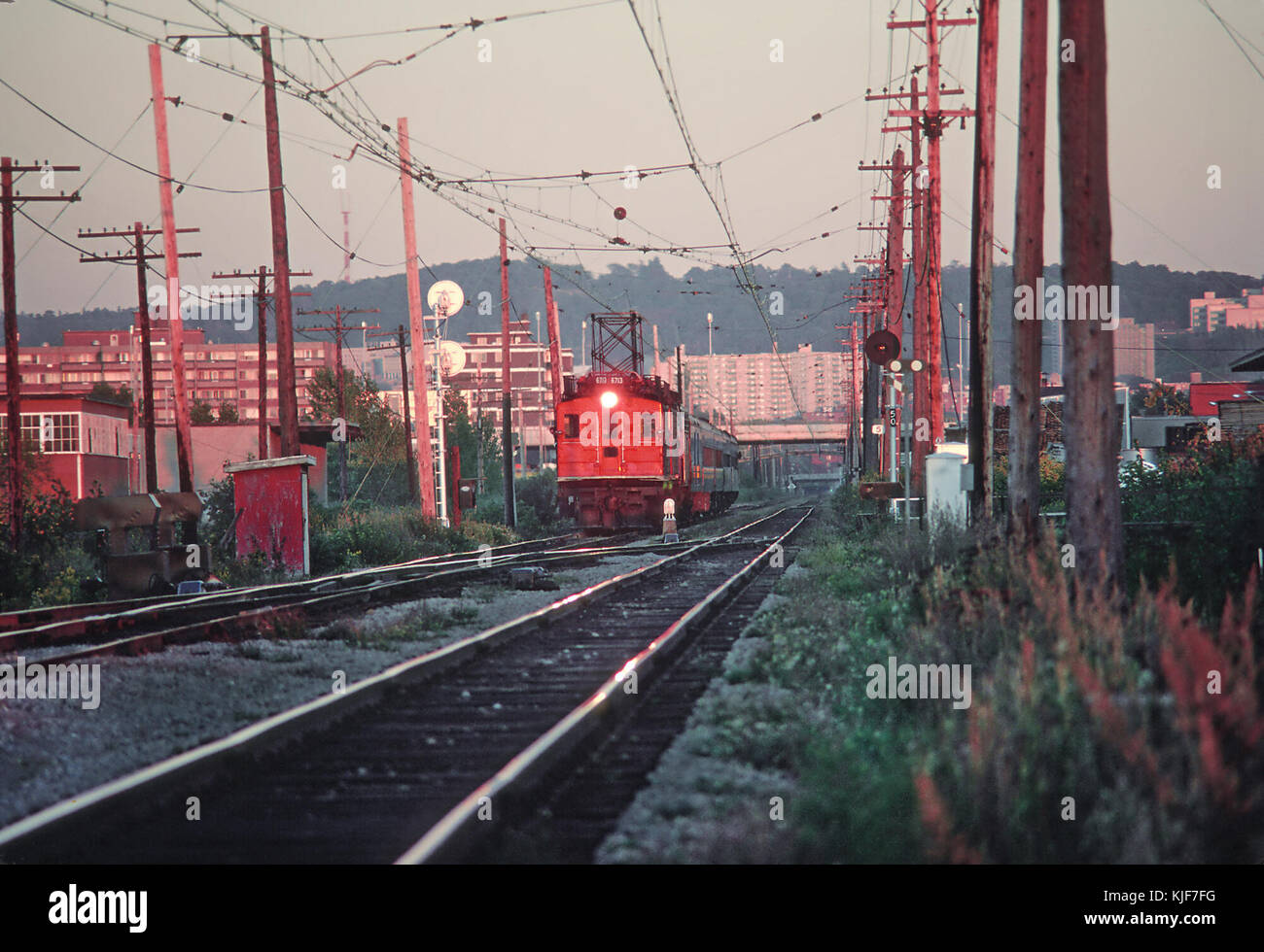 Eine elektrische zu Diesel Ändern über Mount Royal Tunnel (34200229654) Stockfoto
