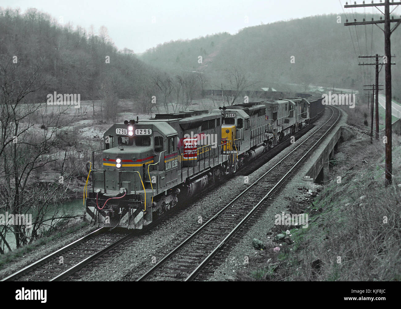 L&N SDP 35 1296, Februar 1980 Stockfoto