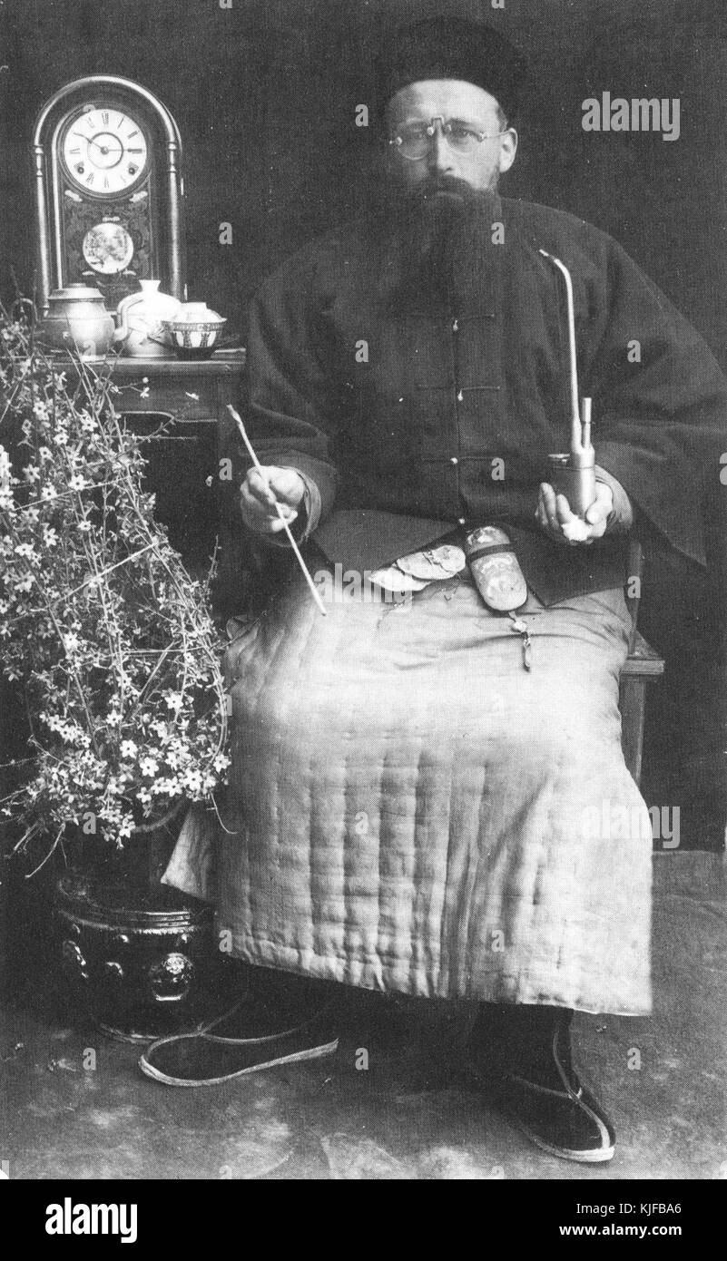 Schram Louis. 1909. De pied Stockfoto