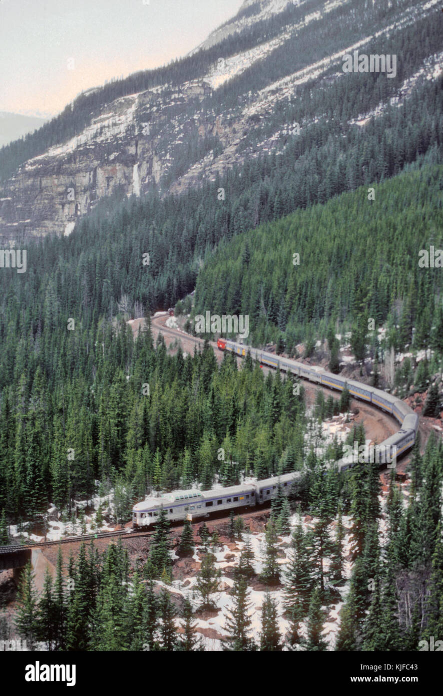 Bei Reisen in Richtung Westen, kanadischen, Kicking Horse Pass, 1982 (31413679723) Stockfoto