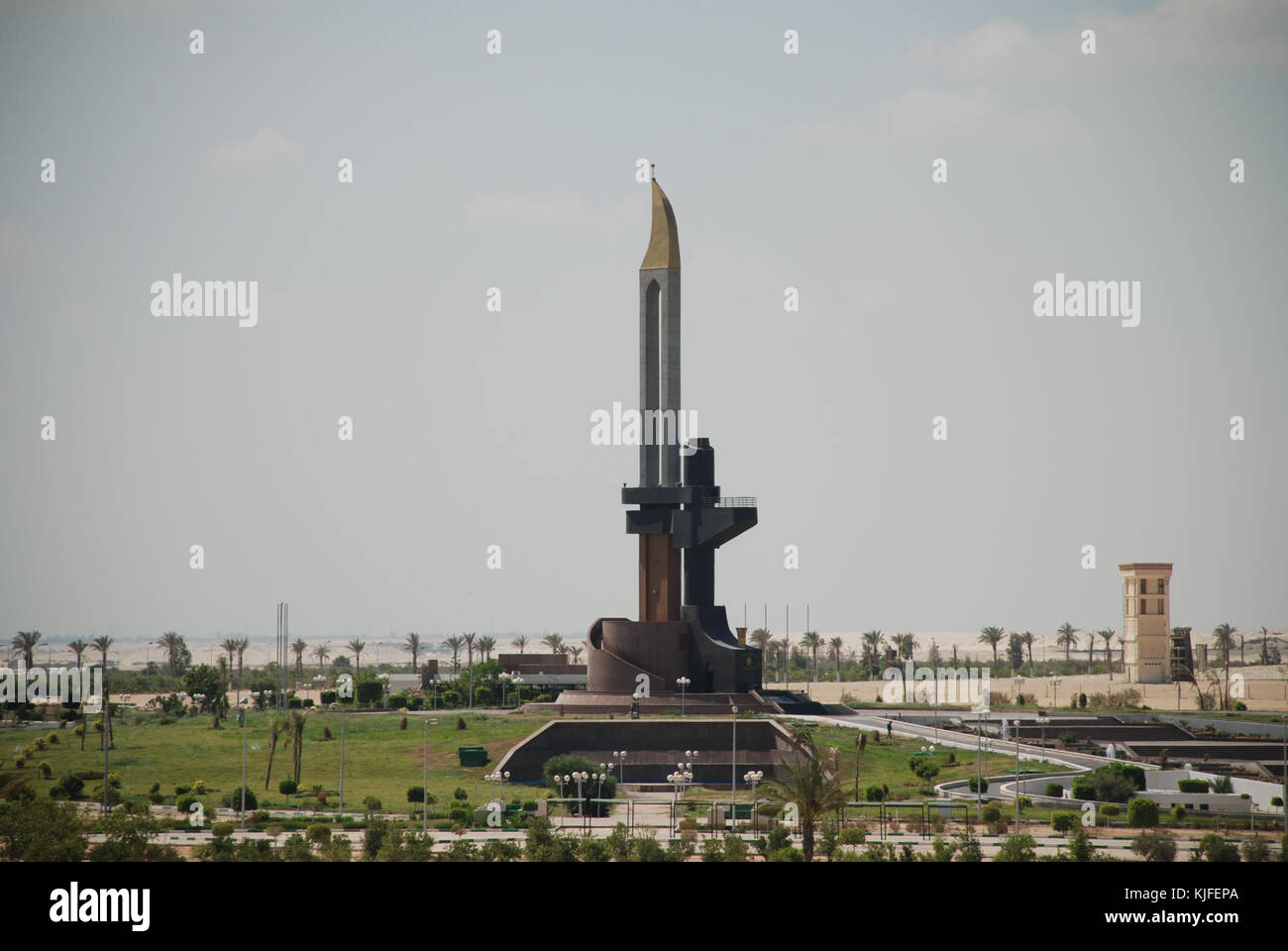 Schlacht von Ismailia Denkmal Stockfoto