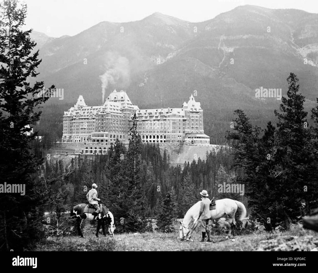 1929 BanffSpringHotel Stockfoto