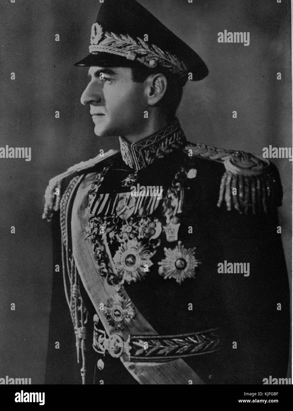 Rezashah Pahlavi 1956 Stockfoto
