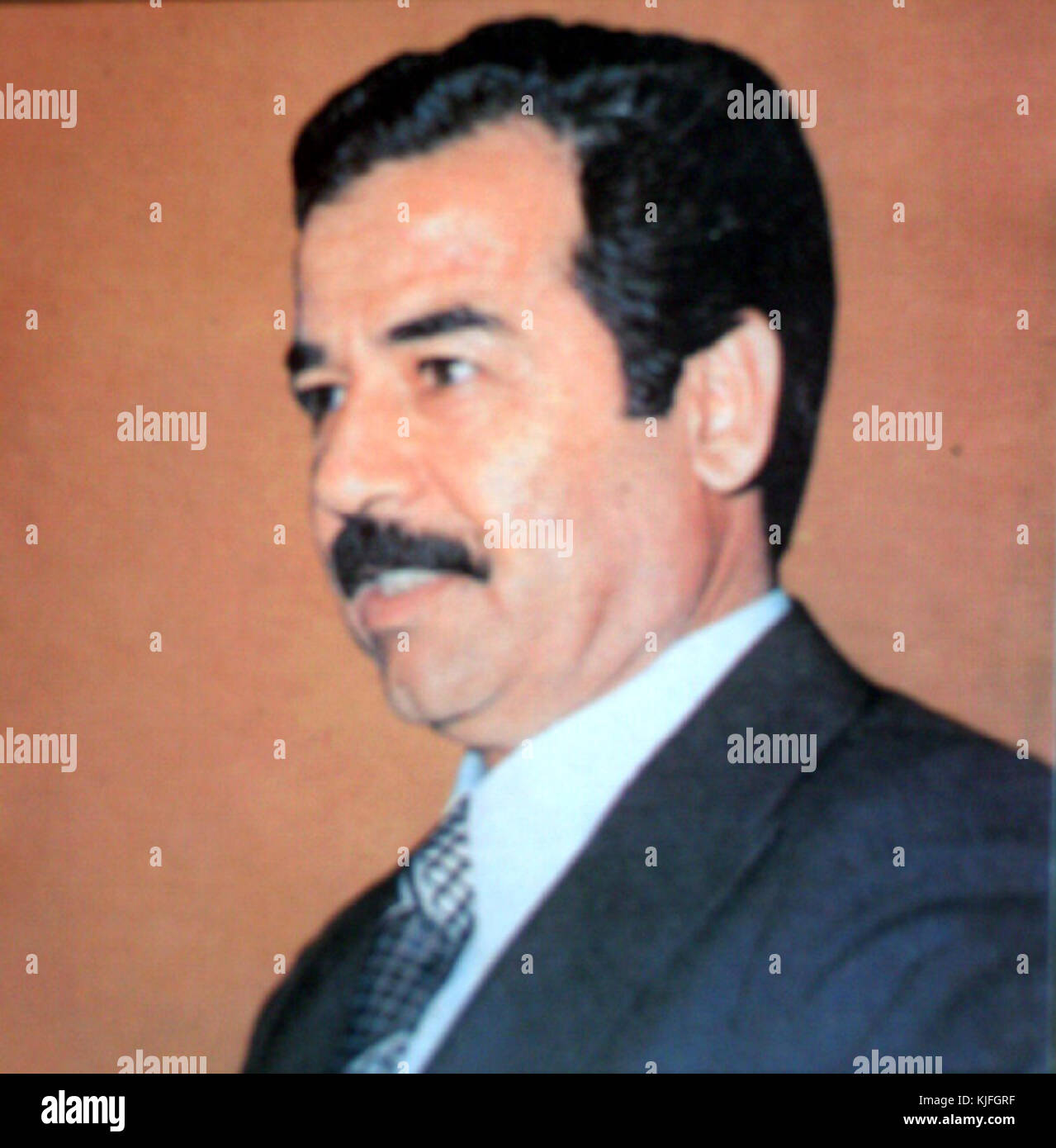 Saddam Hussein 1987 Stockfoto