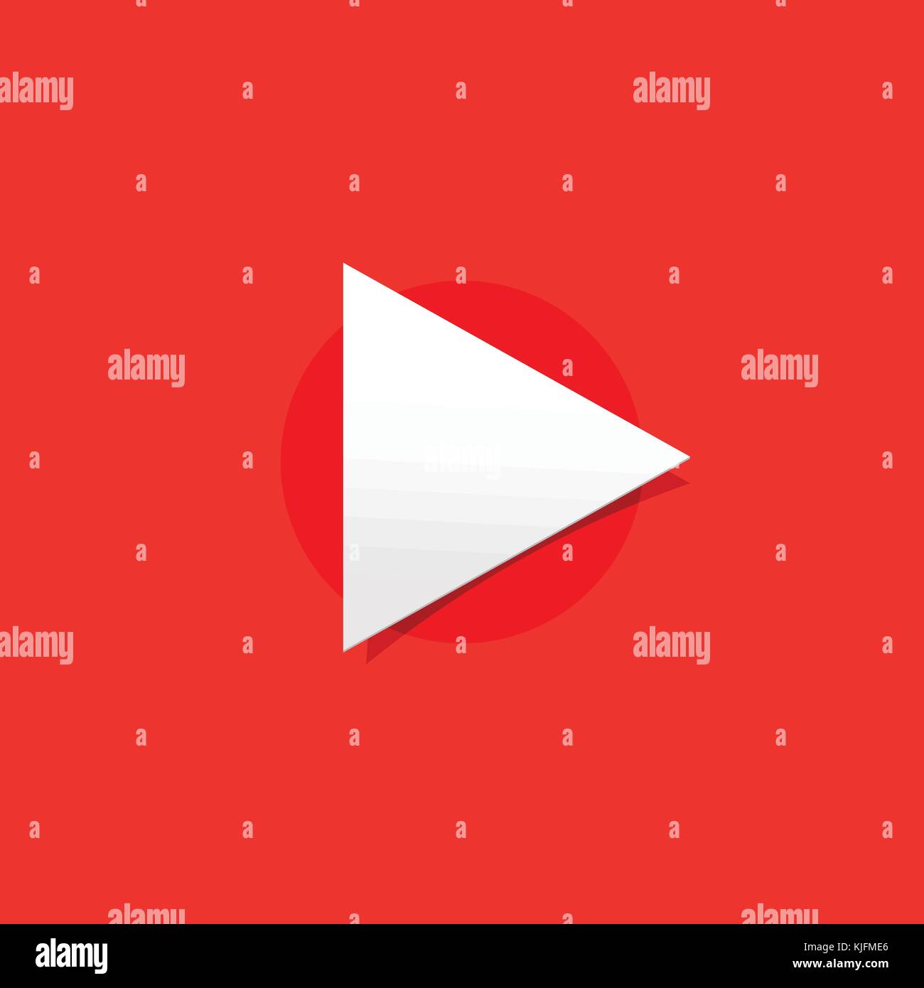 Schaltfläche "Medien" Vector Illustration, Symbol Wiedergeben, neues Design Kunst, Multimedia einfaches Logo. Stock Vektor