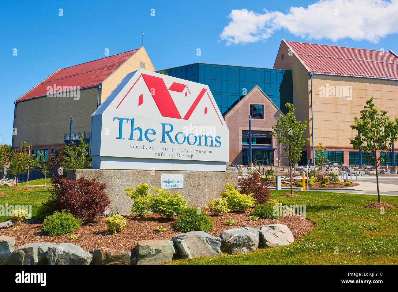 Die Zimmer kulturelle Einrichtung mit Kunstgalerie, Provincial Museum und dem Landesarchiv, St John's, Avalon Halbinsel, Neufundland, Kanada Stockfoto