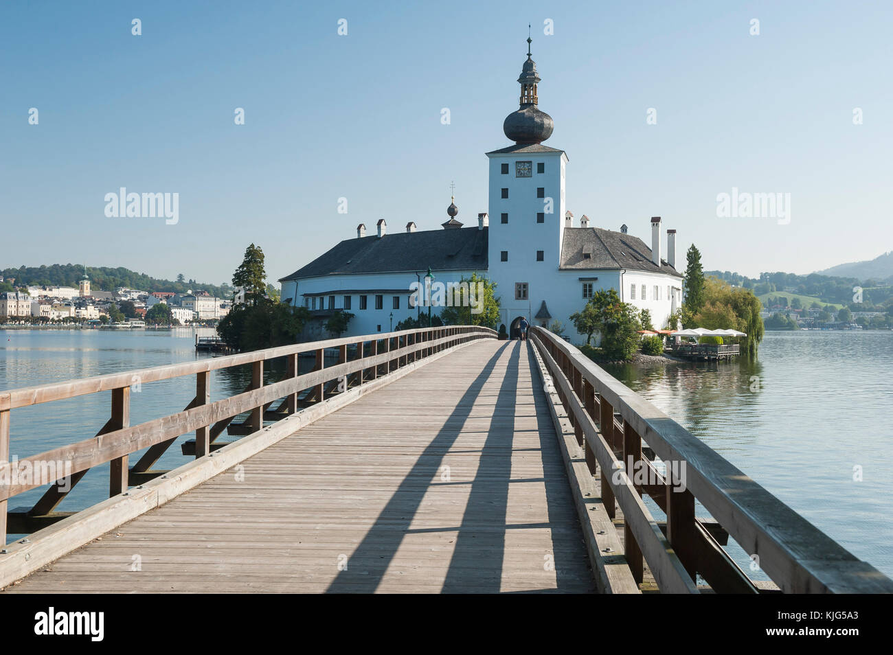 Schloss Ort in Gmunden, Oberösterreich, Österreich, Europa Stockfoto