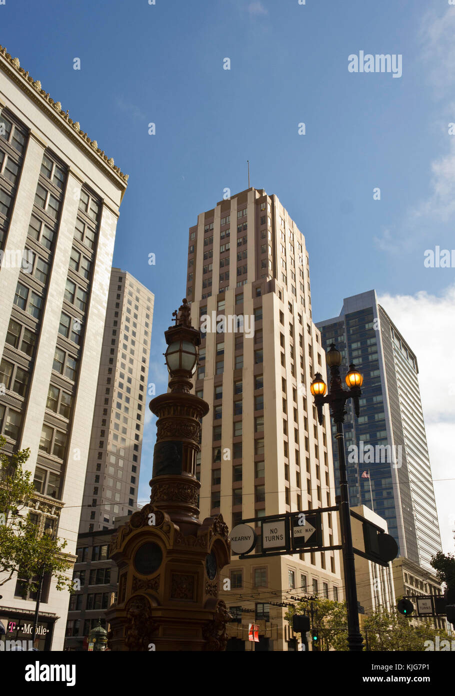 San Francisco, USA - 13 Aug 2013: Lotta Brunnen in der Innenstadt von San Francisco, an der Market Street, wo es mit dem kearny der Stadt älteste öffentliche Denkmal, Stockfoto