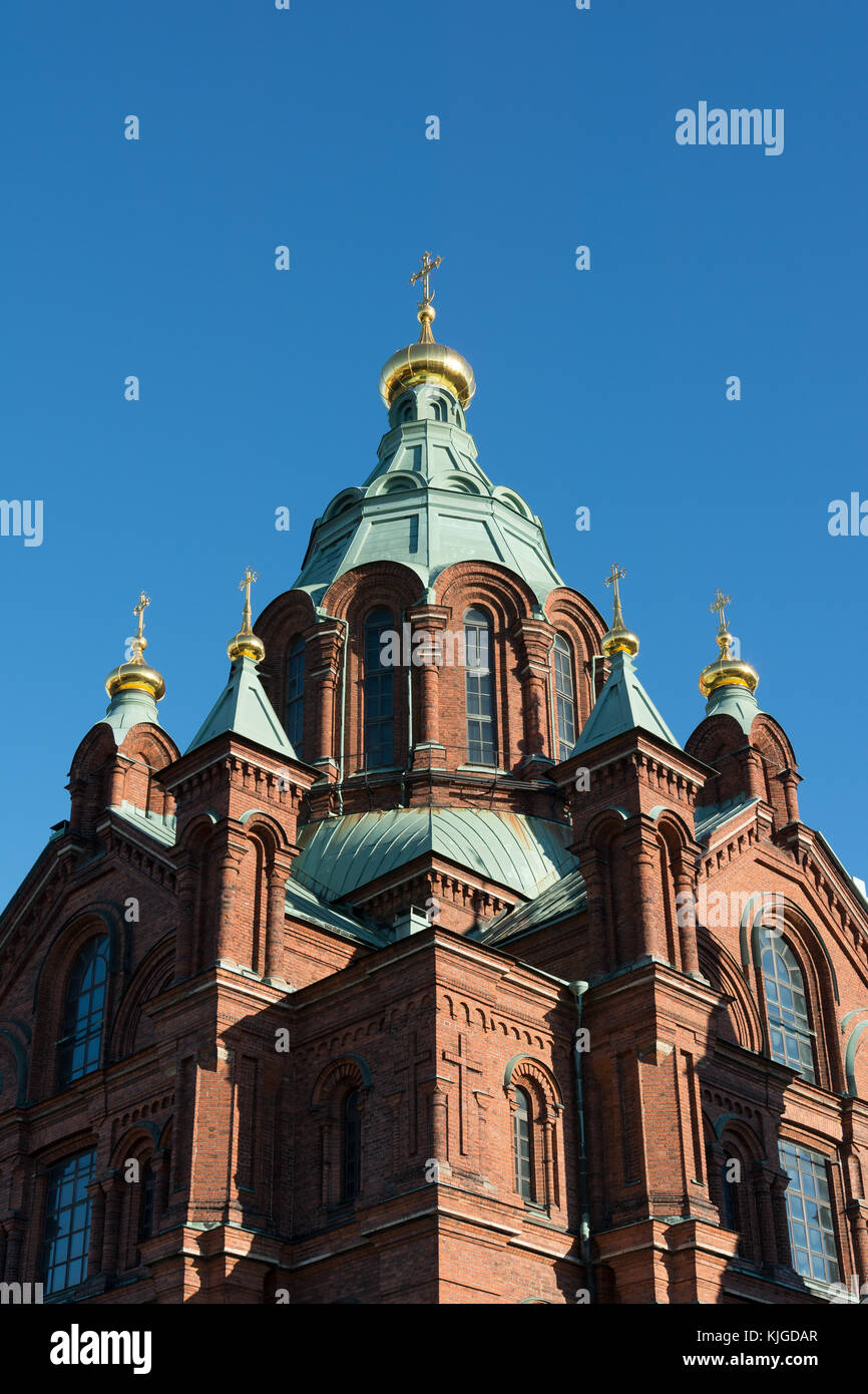 Uspenski Kathedrale - Helsinki, Finnland. Stockfoto