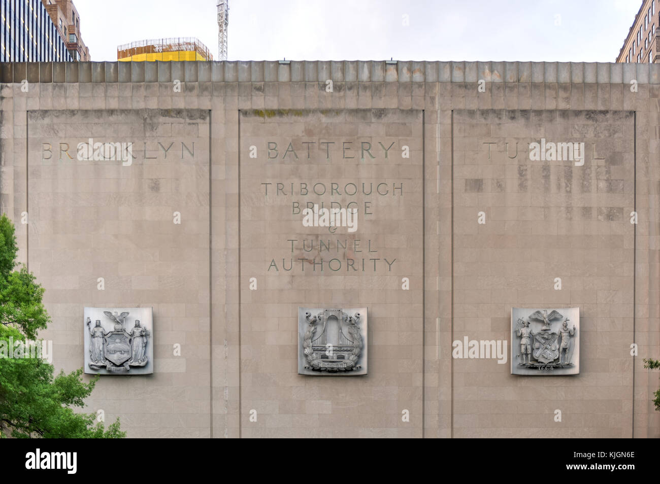 New York - 15. Juli 2015: Die Hugh l. Carey Tunnel (früher als die Brooklyn Battery Tunnel) in New York City, NY. Der Tunnel Brücken Brooklyn und Stockfoto