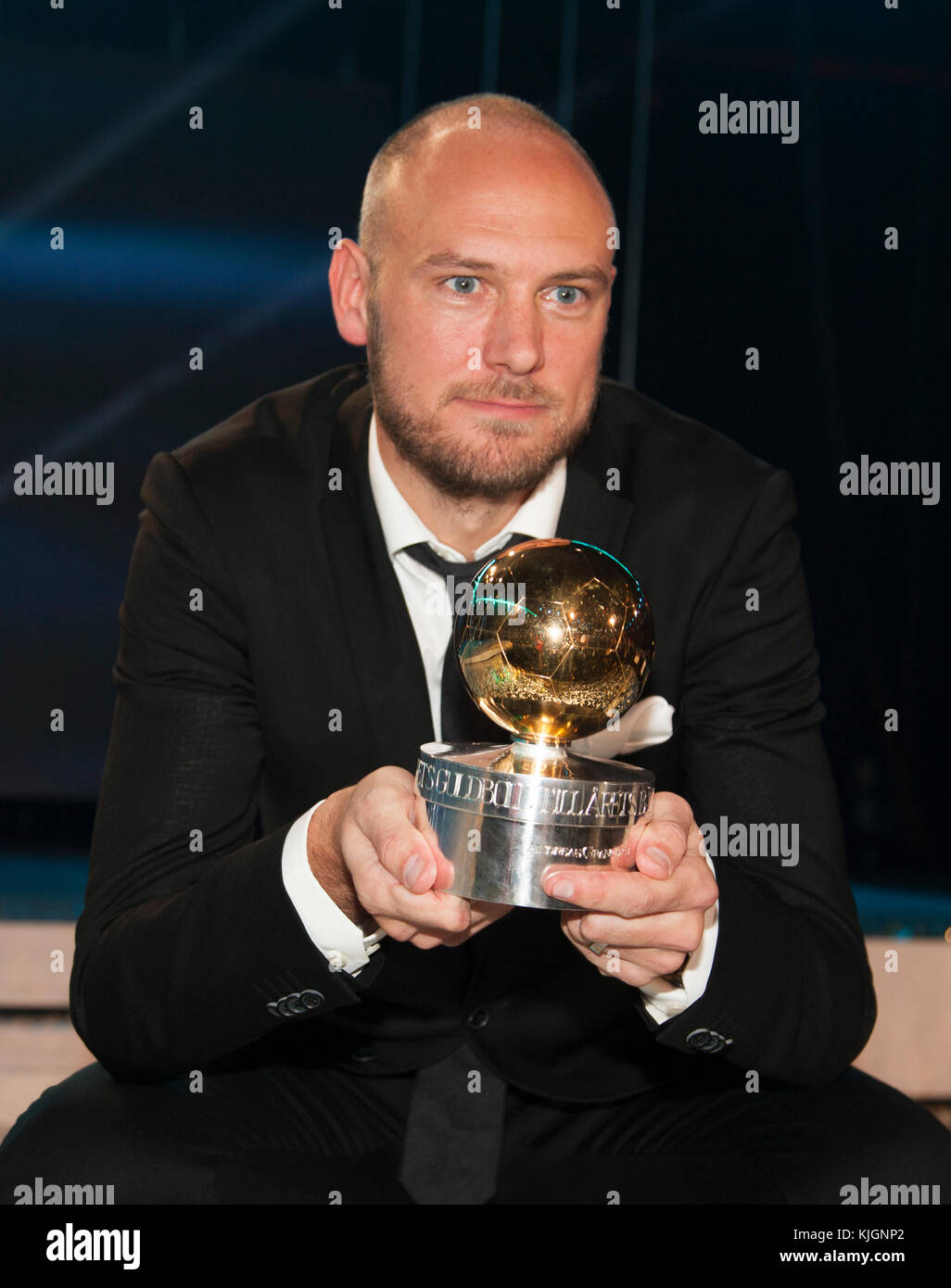 ANDREAS GRANQVIST Spieler des Jahres im schwedischen Fußball 2017 Stockfoto