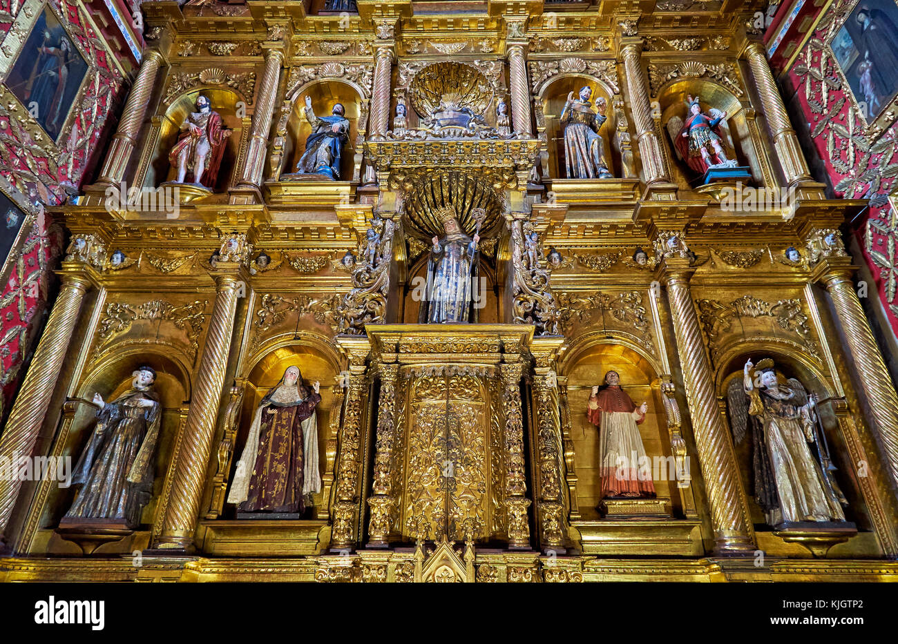 Museo Santa Clara, geschmückte Kirche und Kloster, Bogota, Kolumbien, Südamerika Stockfoto